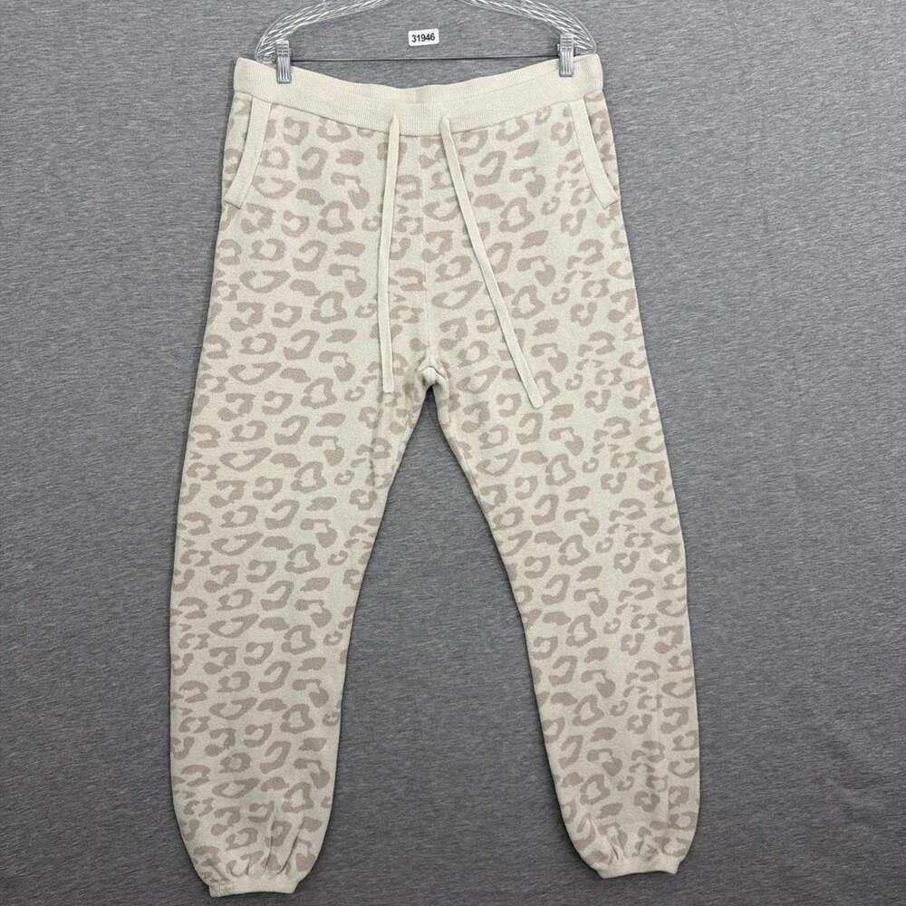 Barefoot Dreams Womens XL CozyChic Ultra Lite Leopard Joggers
